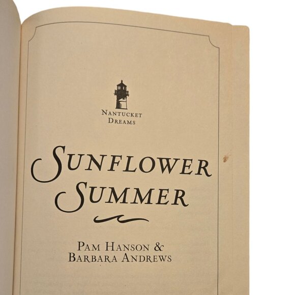 Sunflower Summer Paperback Cozy Mystery 2012 Nantucket Dreams Series - Picture 4 of 10